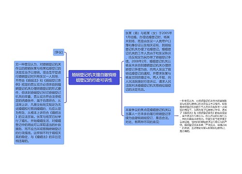 婚姻登记机关擅自撤销婚姻登记的行政可诉性