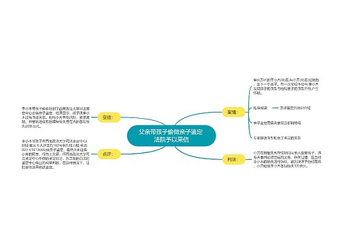 父亲带孩子偷做亲子鉴定 法院予以采信