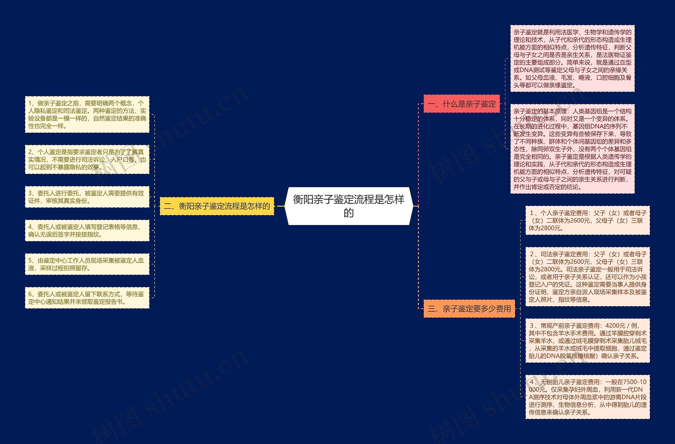 衡阳亲子鉴定流程是怎样的思维导图