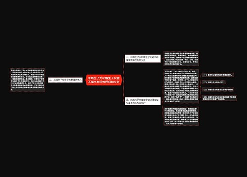 非婚生子女和婚生子女能不能享有同等权利和义务