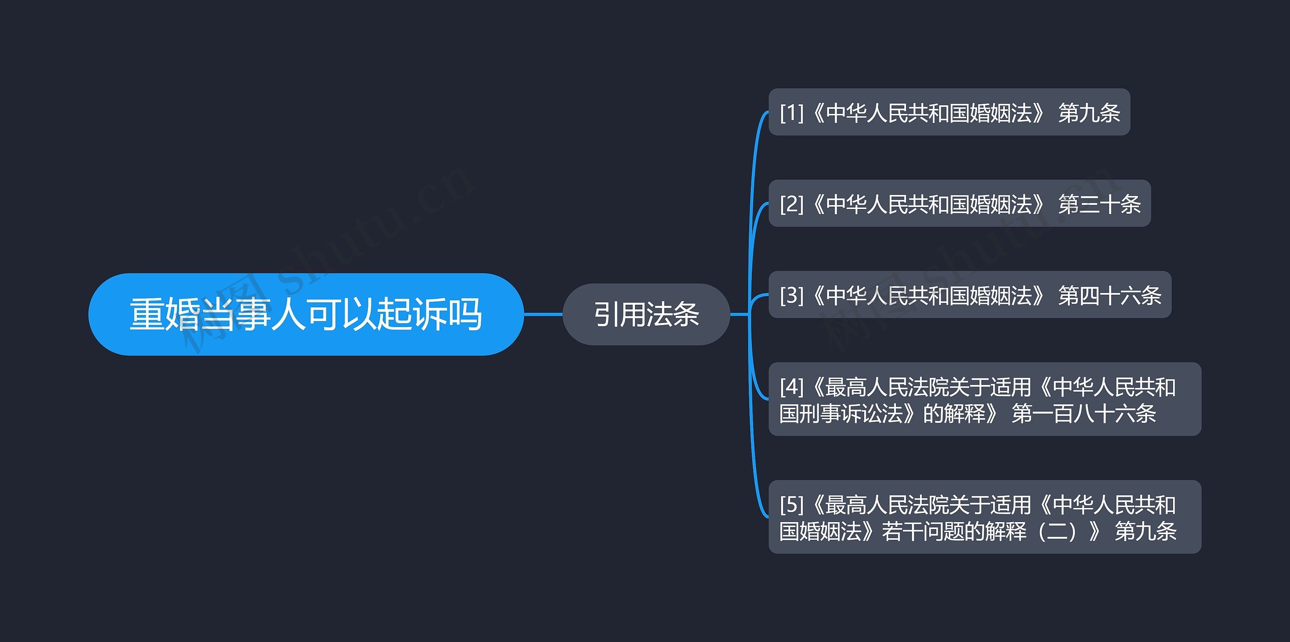 重婚当事人可以起诉吗思维导图