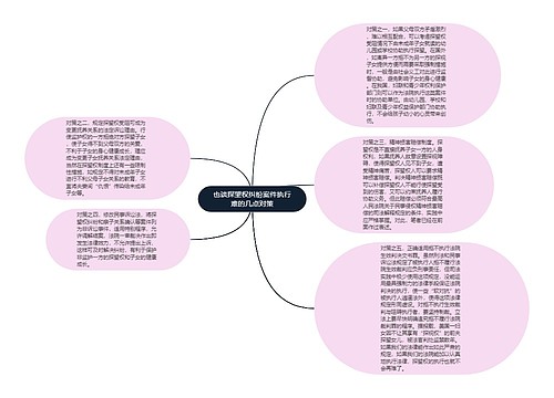 也谈探望权纠纷案件执行难的几点对策