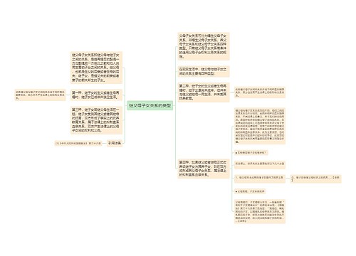 继父母子女关系的类型