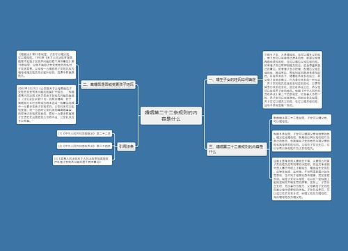 婚姻第二十二条规则的内容是什么