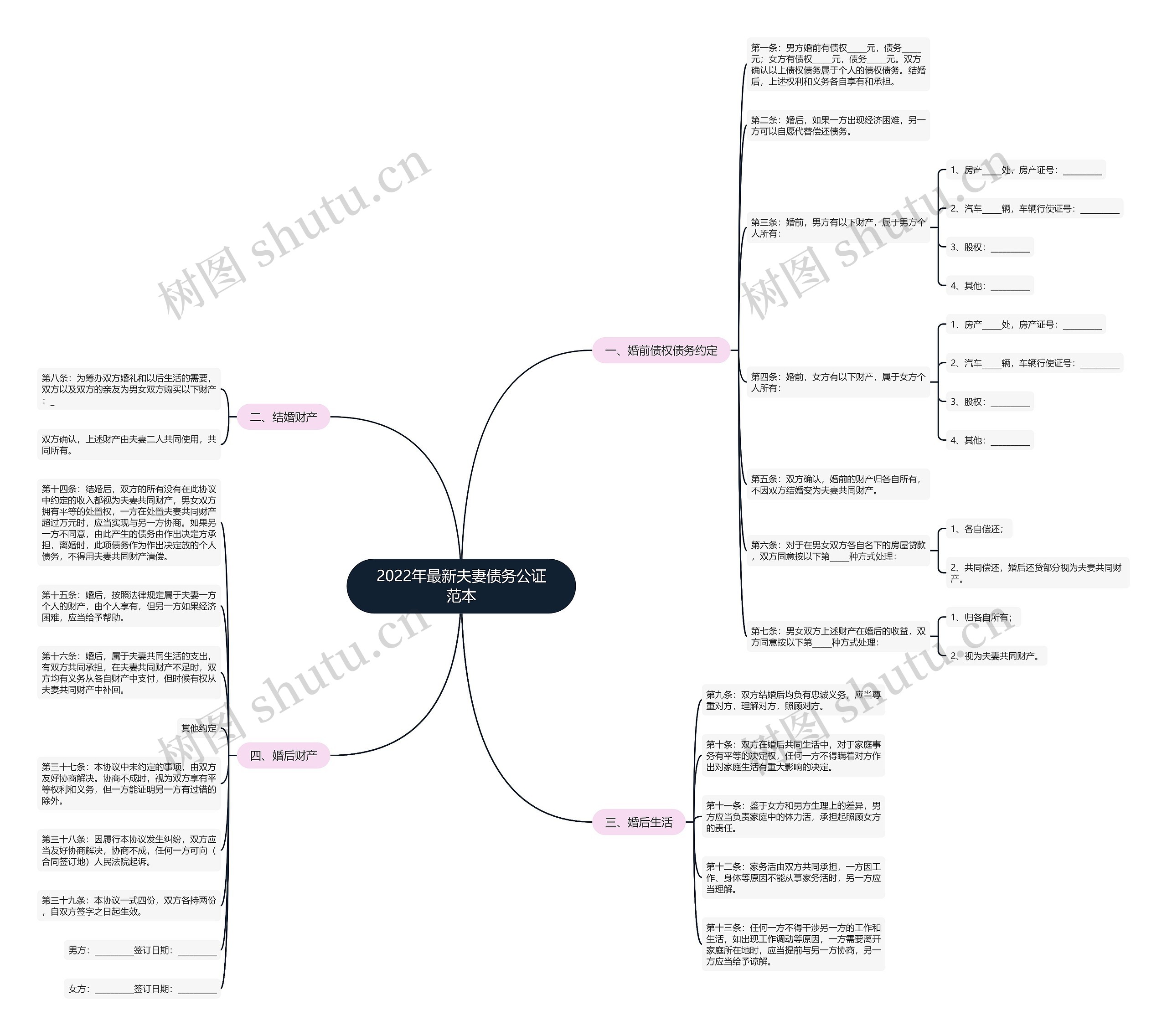 2022年最新夫妻债务公证范本 2022年最新夫妻债务公证范本