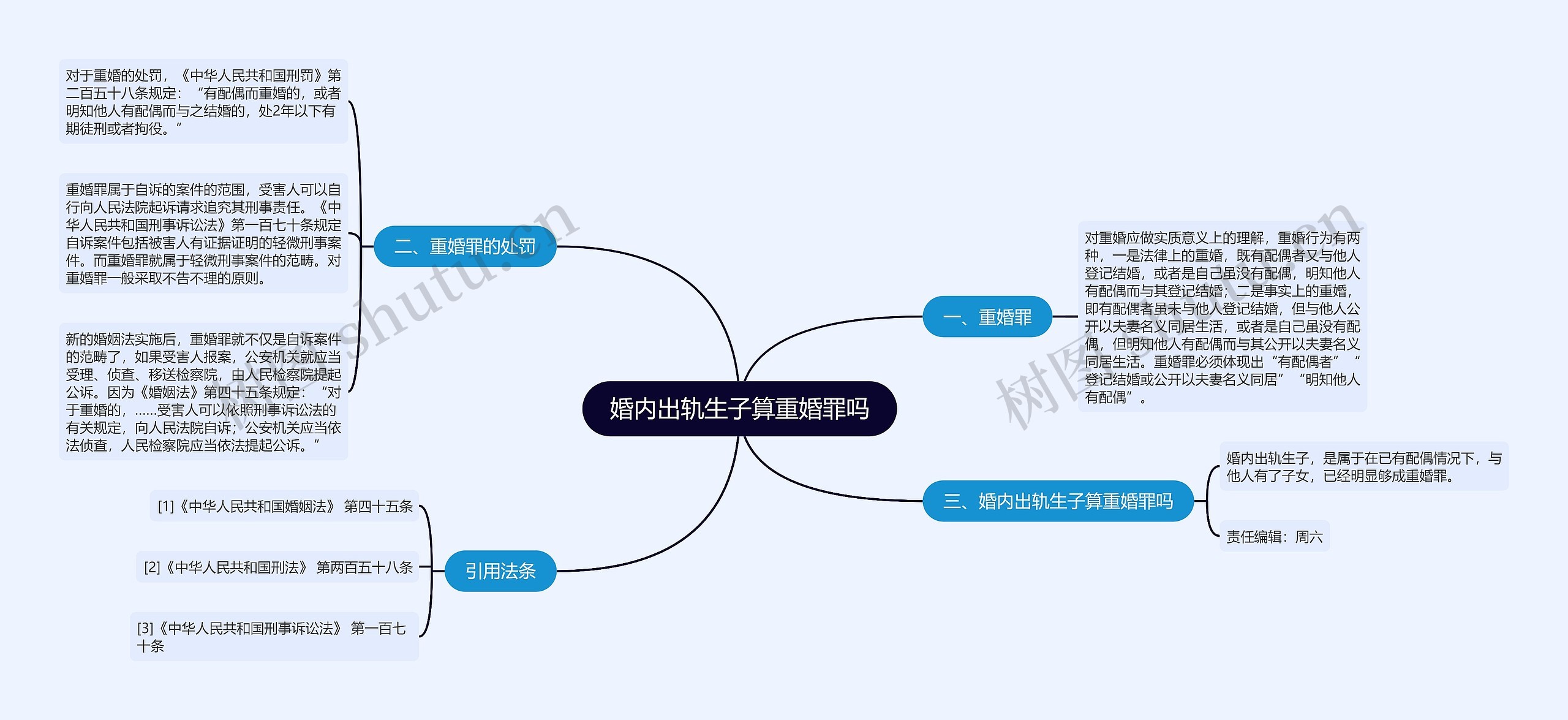 婚内出轨生子算重婚罪吗思维导图