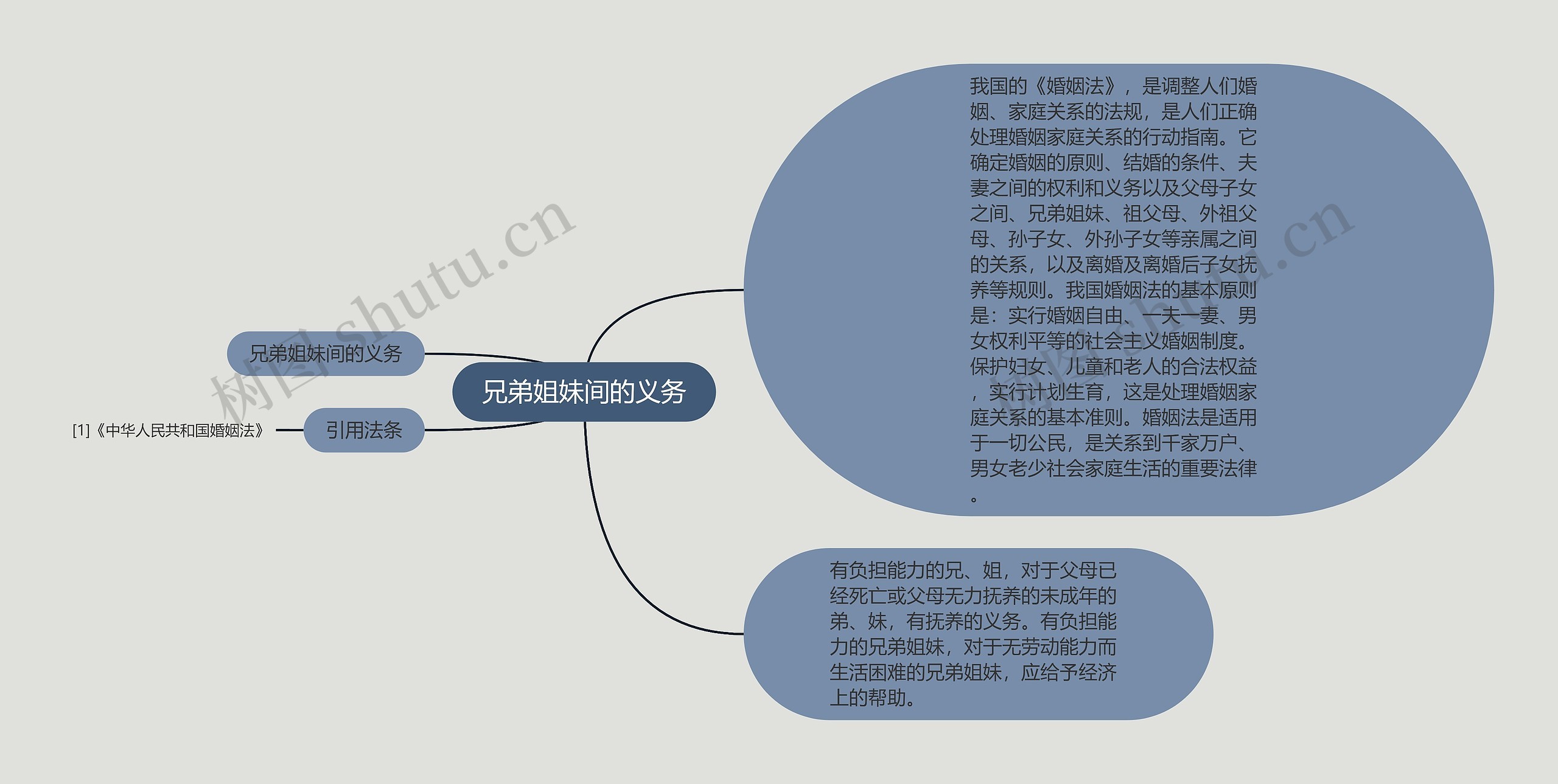 兄弟姐妹间的义务思维导图