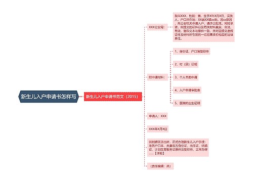 新生儿入户申请书怎样写