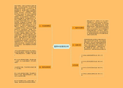 赡养纠纷案例分析