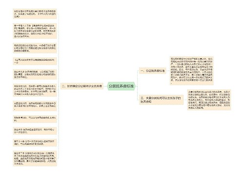 分居抚养费标准