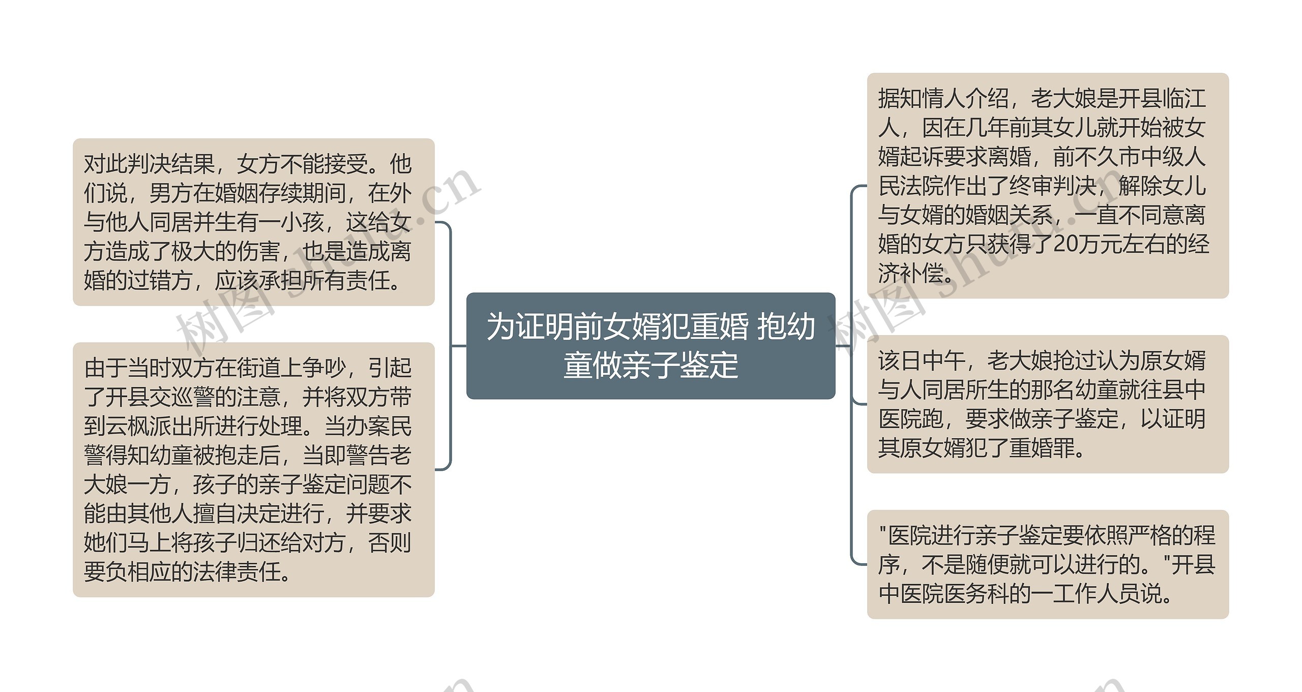 为证明前女婿犯重婚 抱幼童做亲子鉴定