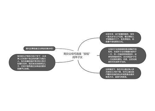 离异父母可直接“探视”成年子女