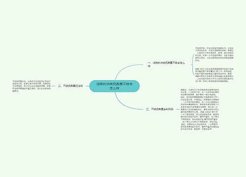 法院判决给抚养费不给会怎么样