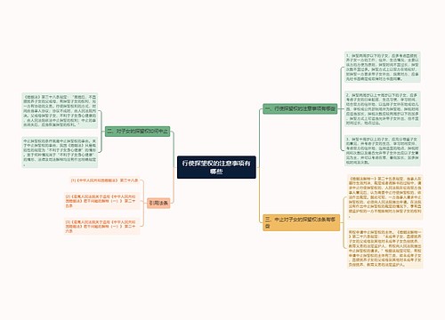 行使探望权的注意事项有哪些