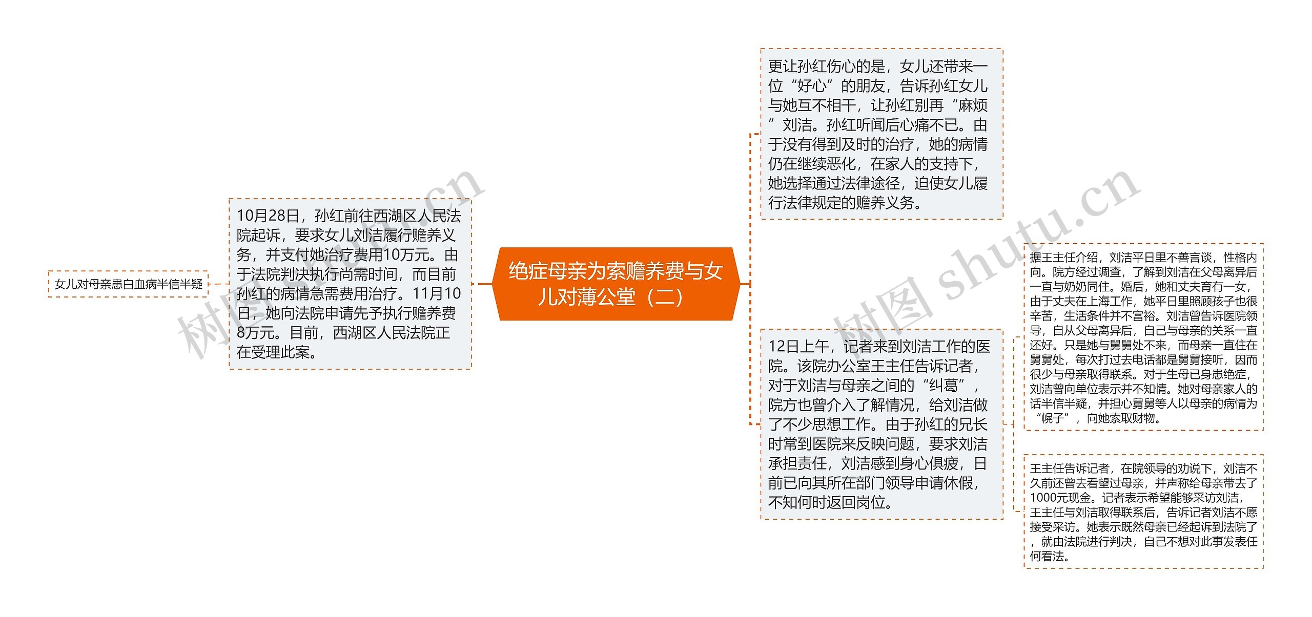 绝症母亲为索赡养费与女儿对薄公堂(二) 绝症母亲为索赡养费与女儿对薄公堂(二)