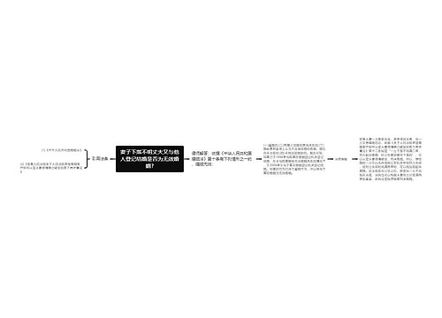 妻子下落不明丈夫又与他人登记结婚是否为无效婚姻?