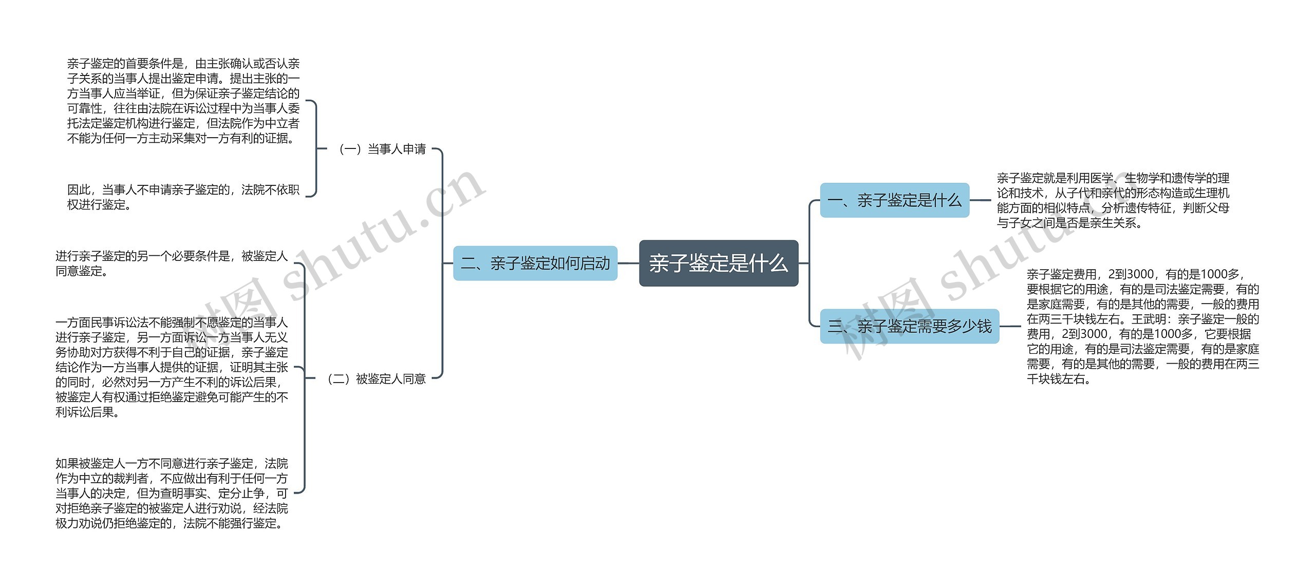 亲子鉴定是什么思维导图