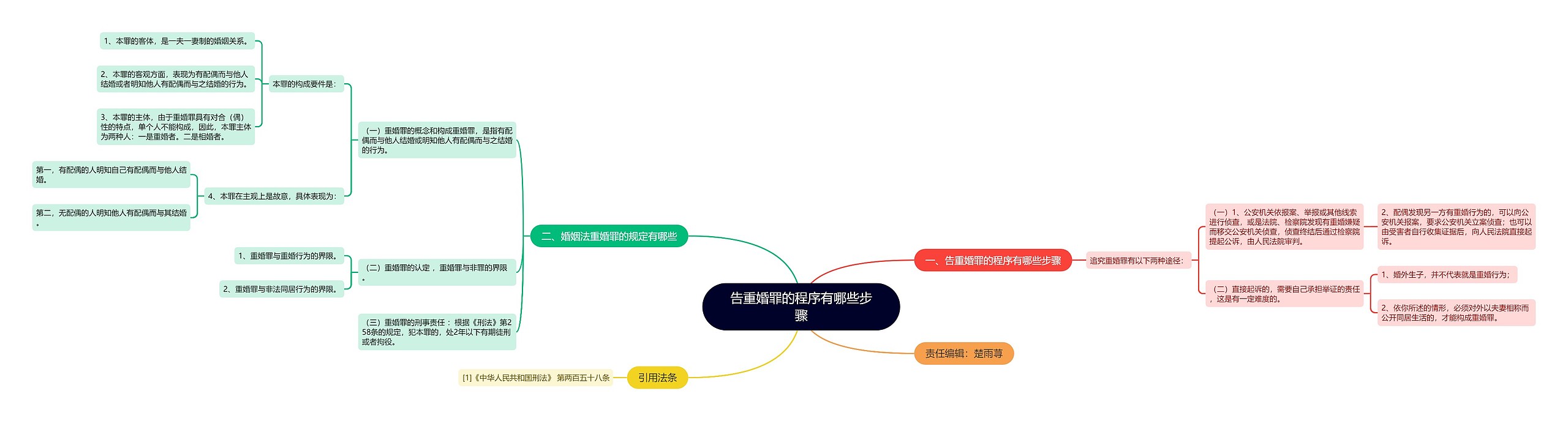 告重婚罪的程序有哪些步骤思维导图