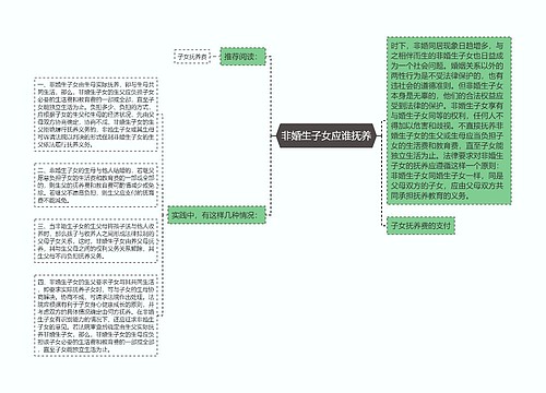 非婚生子女应谁抚养