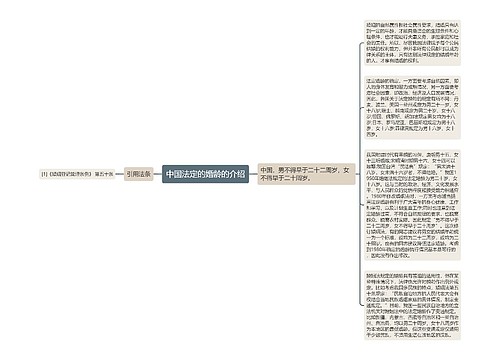 中国法定的婚龄的介绍