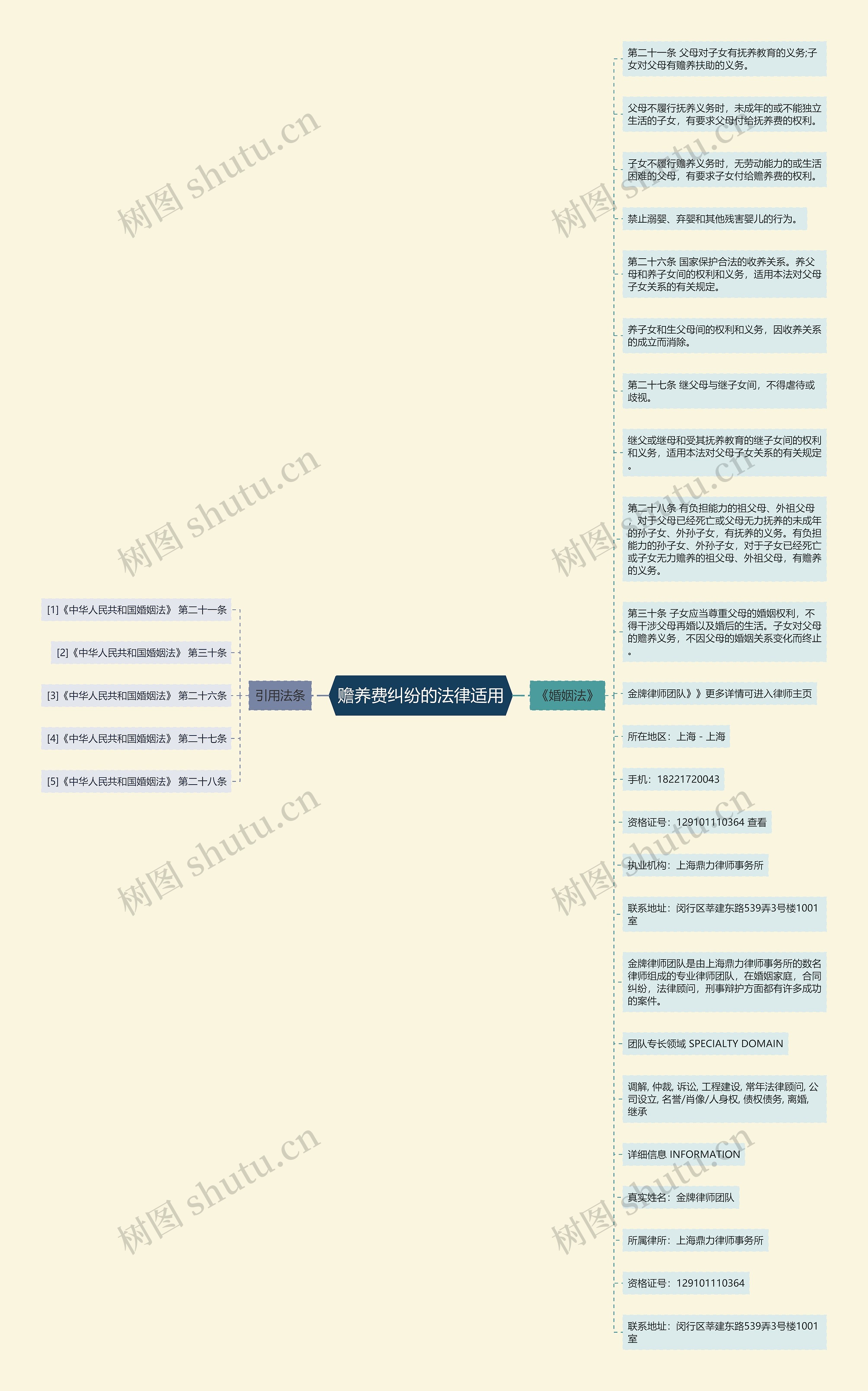 赡养费纠纷的法律适用思维导图