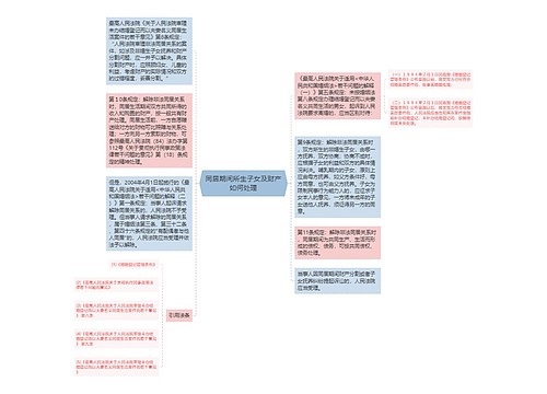 同居期间所生子女及财产如何处理