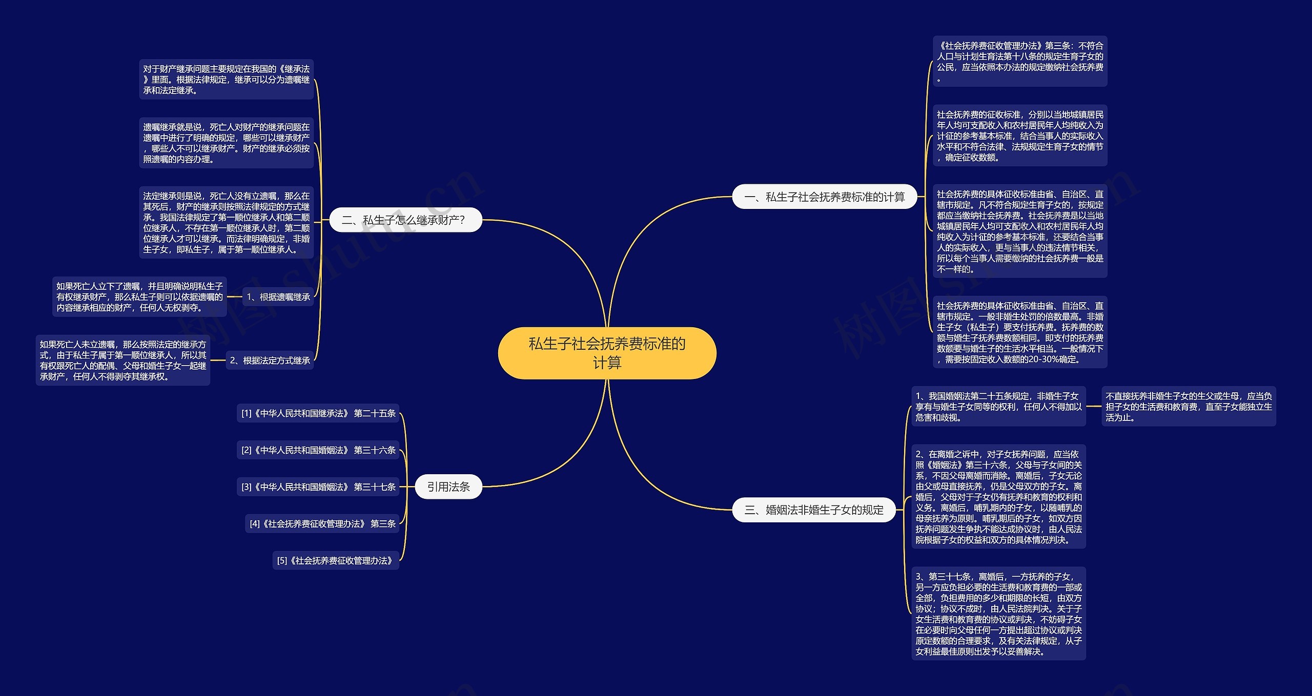 私生子社会抚养费标准的计算