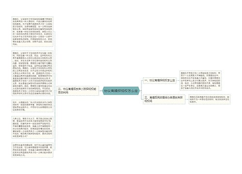 协议离婚探视权怎么定
