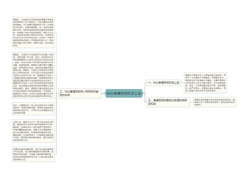 协议离婚探视权怎么定