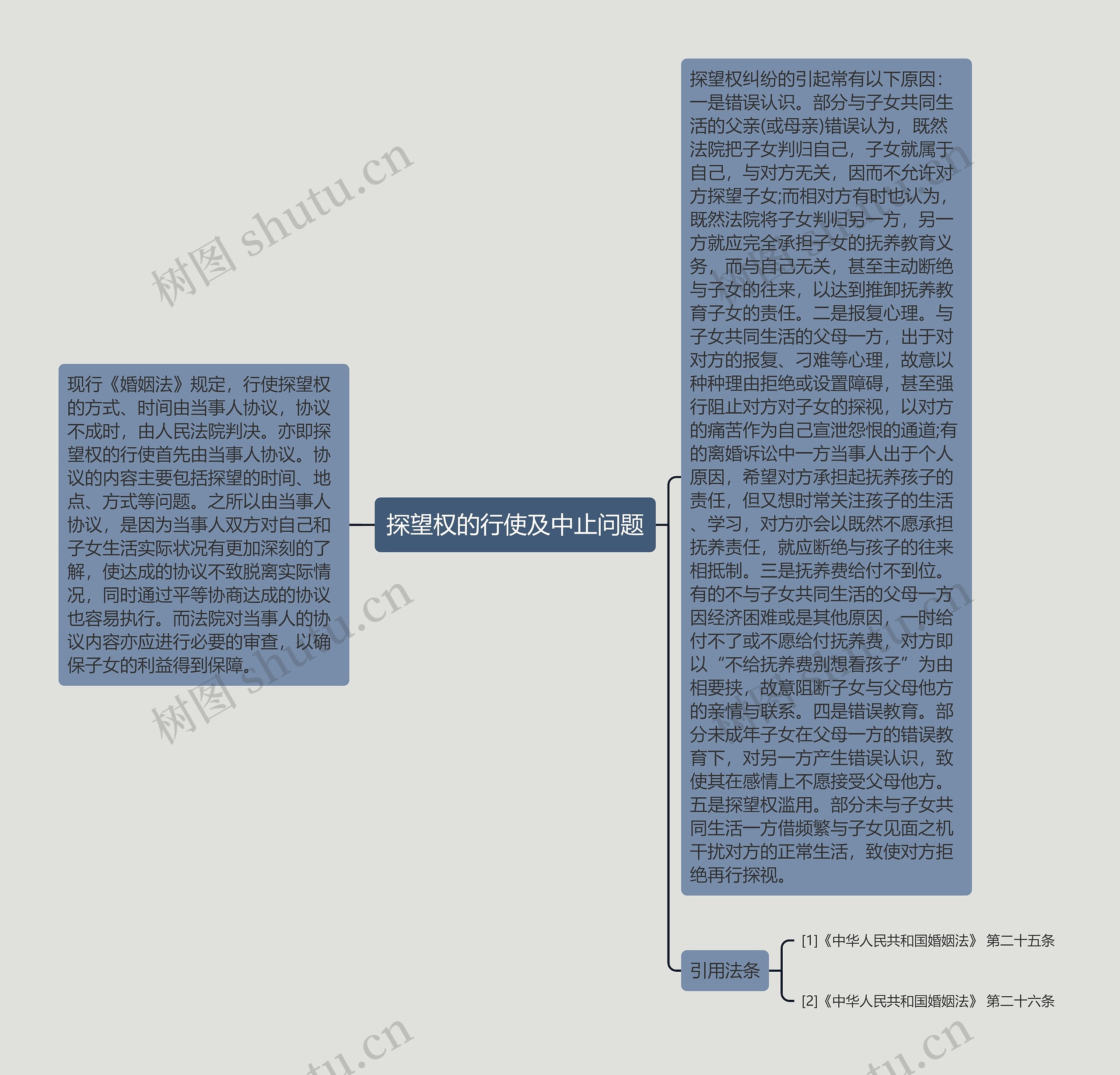 探望权的行使及中止问题