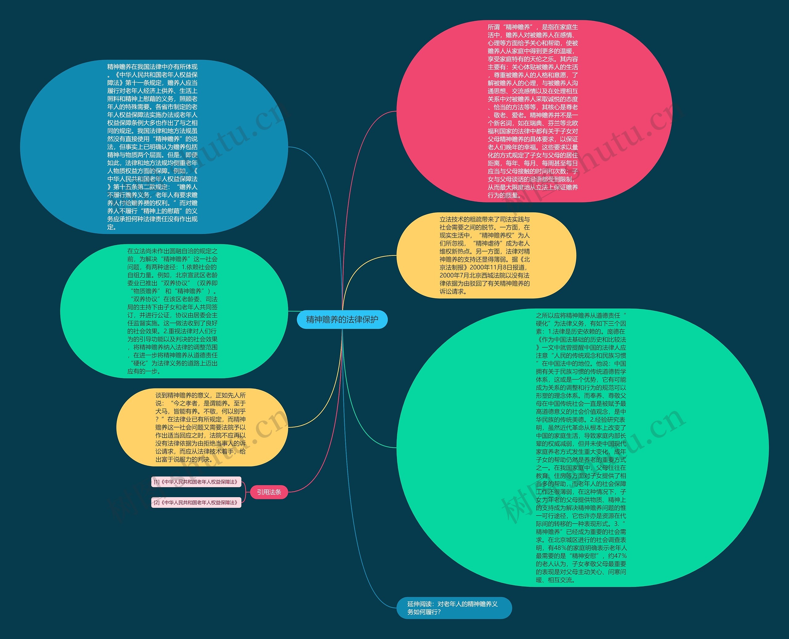 精神赡养的法律保护思维导图