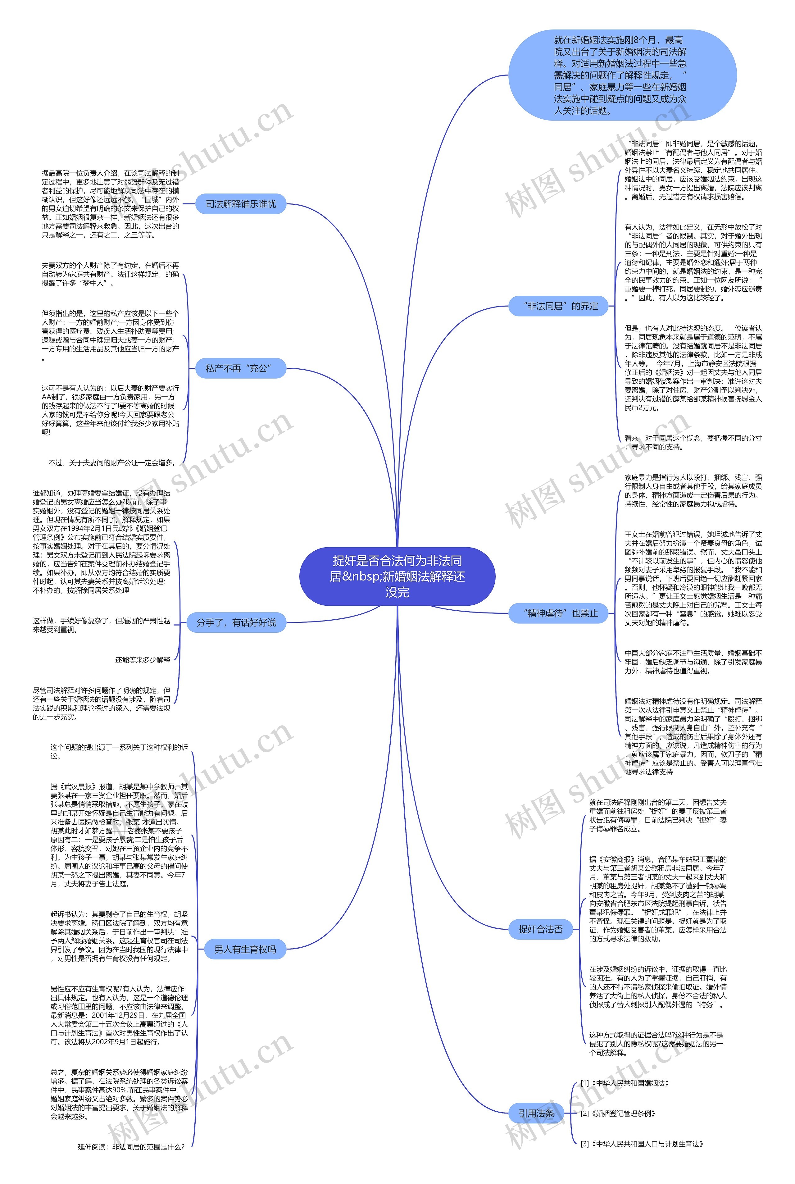 捉奸是否合法何为非法同居&nbsp;新婚姻法解释还没完思维导图