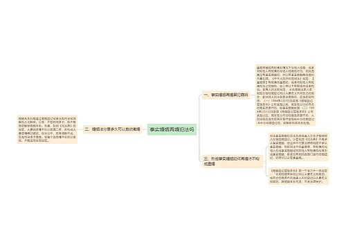 事实婚姻再婚犯法吗