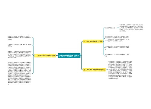 农村离婚抚养费怎么算