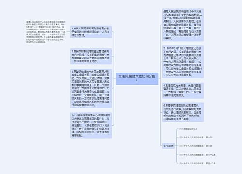 非法同居财产应如何分割？