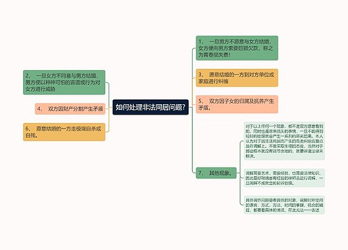 如何处理非法同居问题?