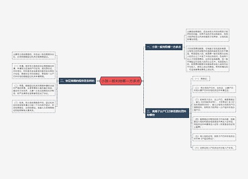 小孩一般判给哪一方多点