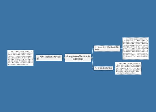 婚内债务一方不知情离婚后需承担吗