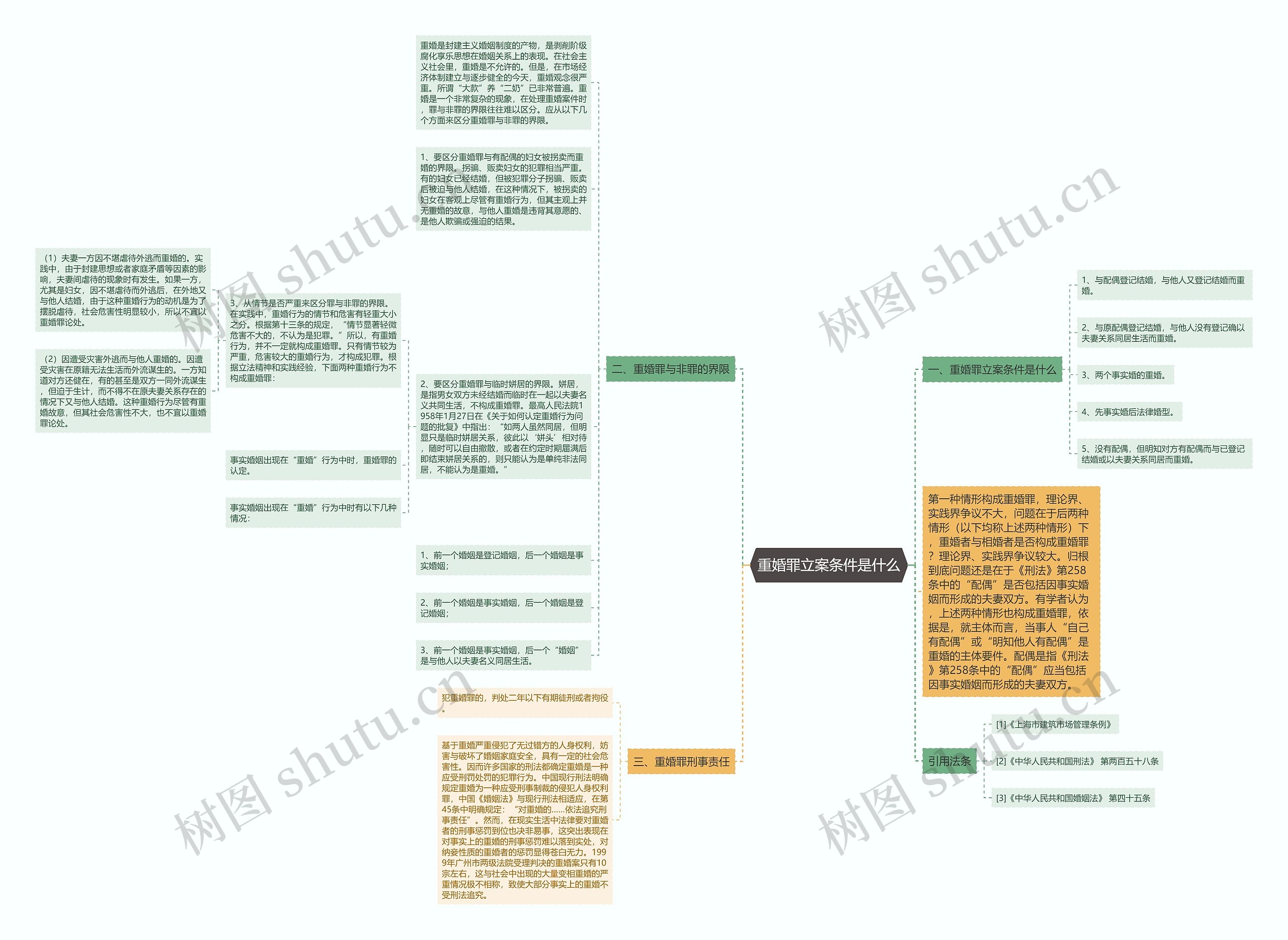 重婚罪立案条件是什么思维导图