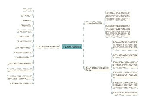 什么是亲子鉴定原理