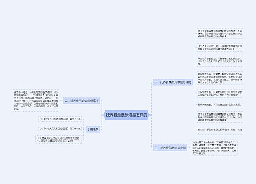 抚养费最低标准是怎样的