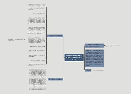 夫妻离婚后孩子抚养权归男方孩子户口能安在女方名下吗