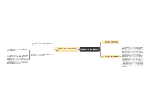 赡养老人专项扣除多少