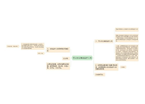 可以协议确定监护人吗