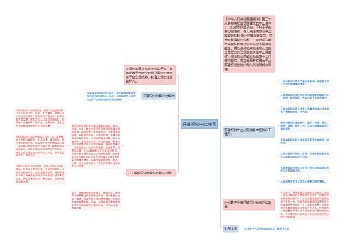 探望权的中止情况