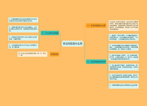 非法同居是什么罪