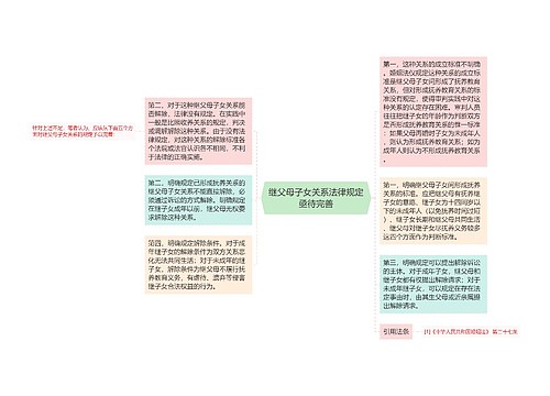 继父母子女关系法律规定亟待完善