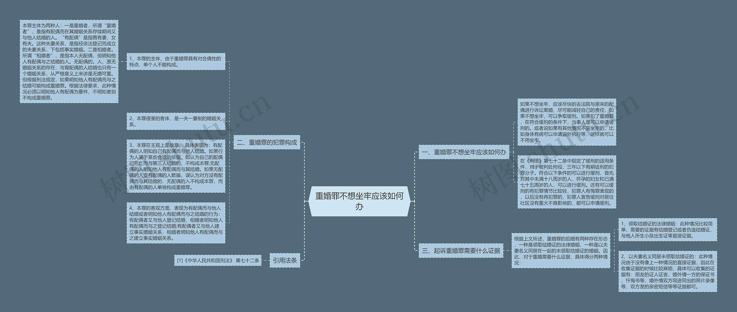 重婚罪不想坐牢应该如何办