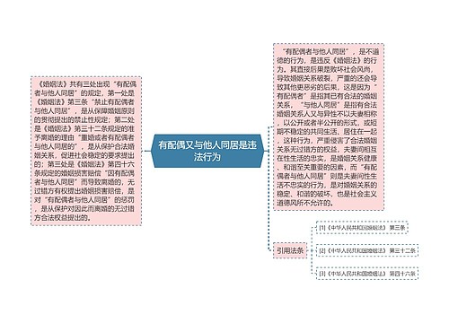 有配偶又与他人同居是违法行为