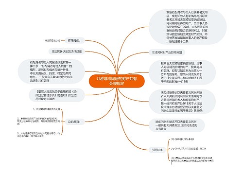 几种非法同居的财产共有处理规定